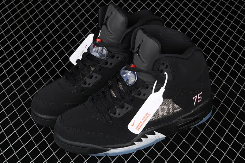 All categories Air Jordan Jordan series basketball shoes Air Jordan 5 J version Air Jordan 5 OG "Black Metallic" AJ5 Joe 5 black silver AV9175-001